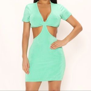 Marci slinky mini dress 👗 green XS